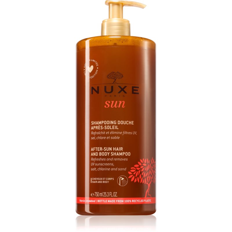 Nuxe Sun After-Sun Hair And Body Shampoo 2 in 1 gel de dus si sampon dupa expunerea la soare 750 ml