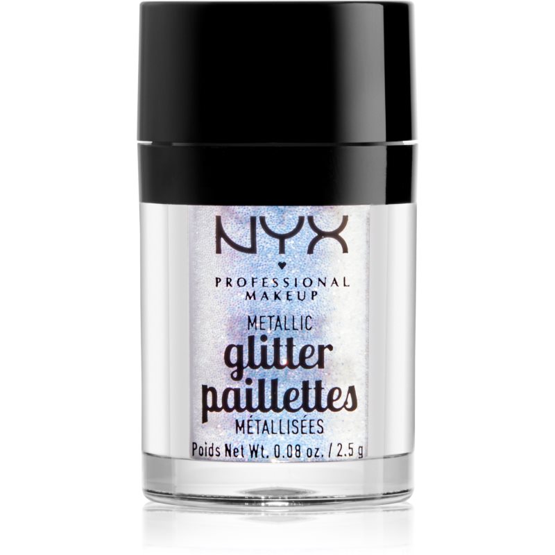 NYX Professional Makeup Glitter Goals sclipici metalic pentru față și corp culoare 05 Lumi-lite 2.5 g