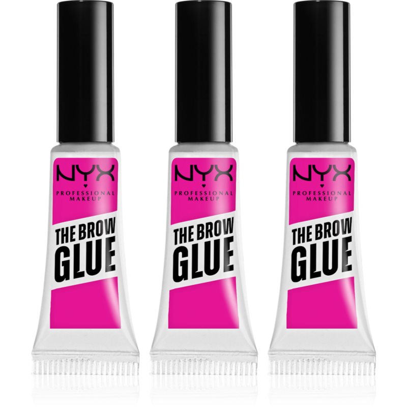 NYX Professional Makeup The Brow Glue gel pentru sprancene 3x5 g