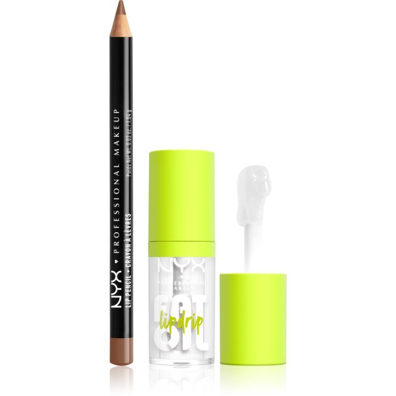 NYX Professional Makeup Fat Oil Lip Drip set îngrijire buze 2 buc