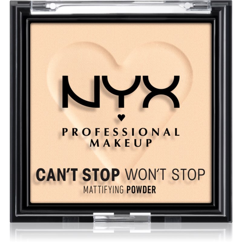 NYX Professional Makeup Can\'t Stop Won\'t Stop Mattifying Powder pudra matuire culoare 01 Fair 6 g