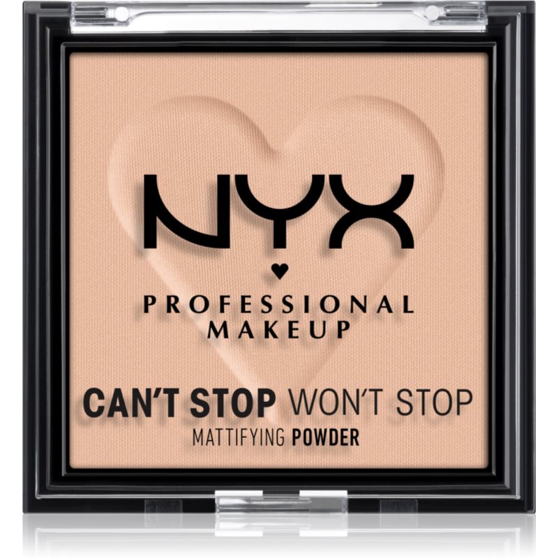 NYX Professional Makeup Can't Stop Won't Stop Mattifying Powder pudra matuire culoare 04 Meduim 6 g