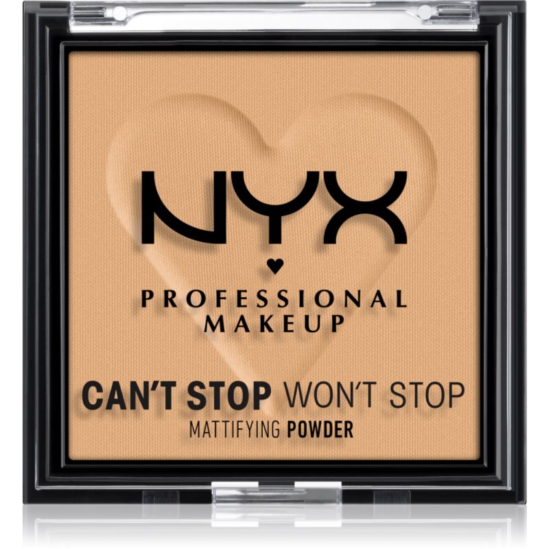 NYX Professional Makeup Can't Stop Won't Stop Mattifying Powder zmatňujúci púder odtieň 05 Golden 6 g
