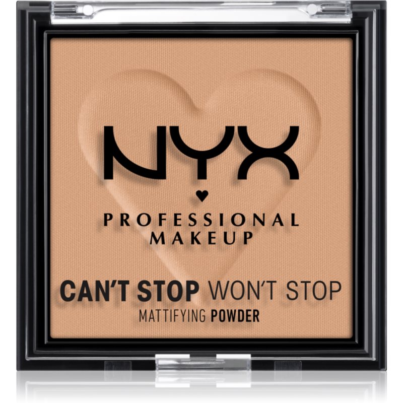 NYX Professional Makeup Can\'t Stop Won\'t Stop Mattifying Powder pudra matuire culoare 06 Tan 6 g