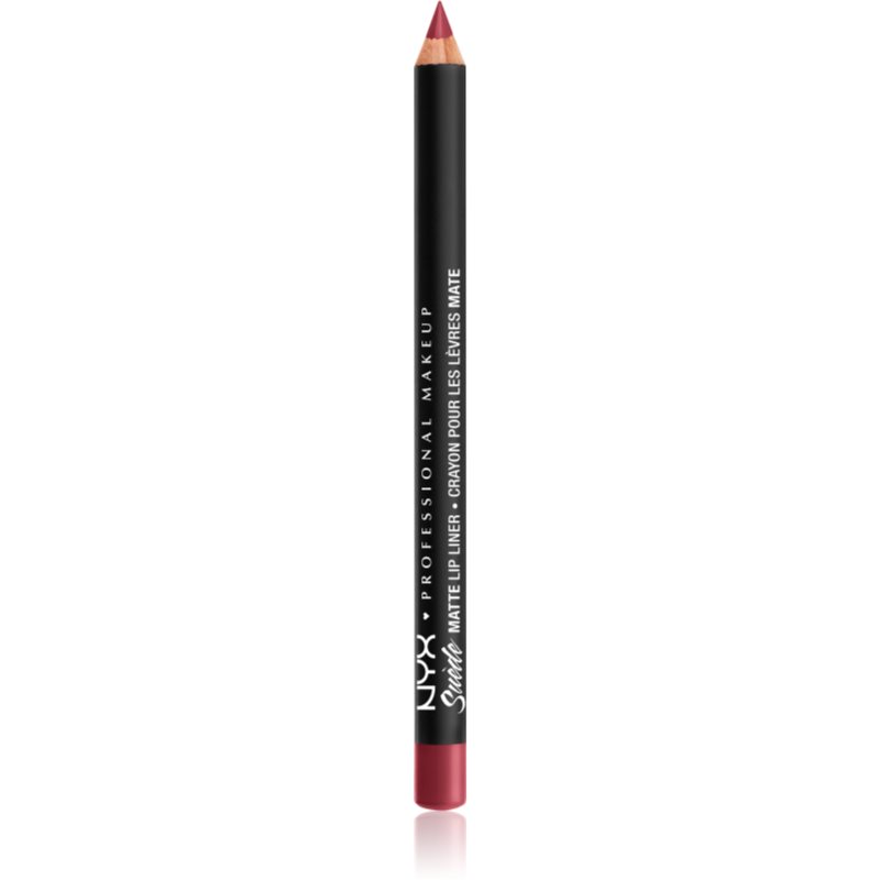 NYX Professional Makeup Suede Matte Lip Liner dermatograf mat de buze culoare Cherry Skies 1 g