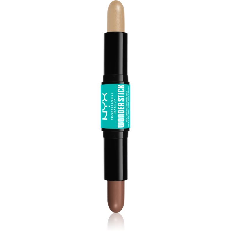 NYX Professional Makeup Wonder Stick Dual Face Lift baton pentru dublu contur culoare 02 Universal Light 2x4 g
