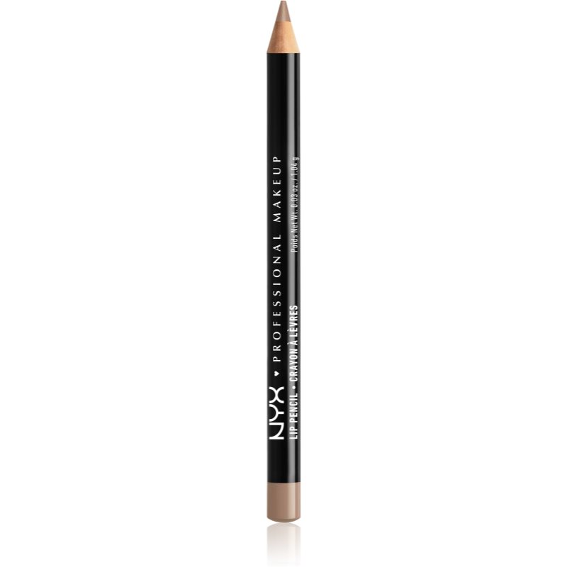 NYX Professional Makeup Slim Lip Pencil creion de buze cu trasare precisă culoare 02 Brown 1 g