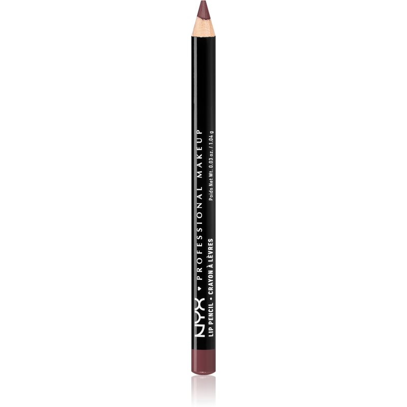 NYX Professional Makeup Slim Lip Pencil creion de buze cu trasare precisă culoare 809 Mahogany 1 g