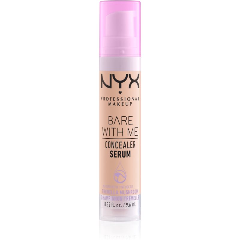 NYX Professional Makeup Bare With Me Concealer Serum hidratant anticearcan 2 in 1 culoare 02 Light 9,6 ml