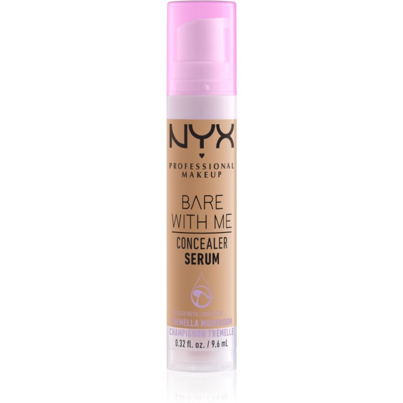 NYX Professional Makeup Bare With Me Concealer Serum hidratant anticearcan 2 in 1 culoare 07 Medium 9,6 ml