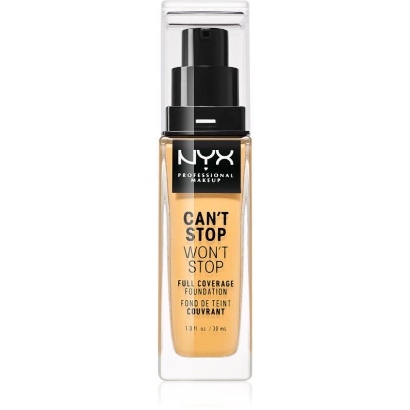 NYX Professional Makeup Can\'t Stop Won\'t Stop Full Coverage Foundation fond de ten cu acoperire ridicată culoare 11 Beige 30 ml