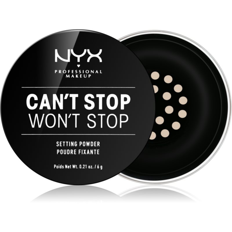 NYX Professional Makeup Can\'t Stop Won\'t Stop pudra culoare 01 Light 6 g