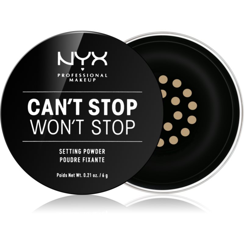 NYX Professional Makeup Can\'t Stop Won\'t Stop pudra culoare 02 Light-medium 6 g
