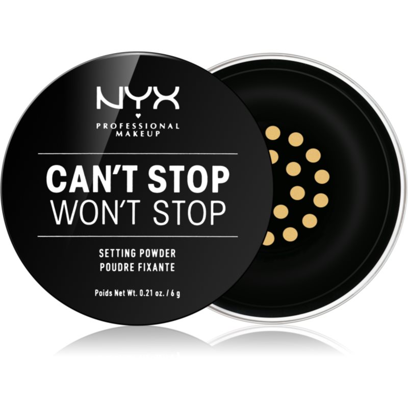 NYX Professional Makeup Can\'t Stop Won\'t Stop pudra culoare 06 Banana 6 g