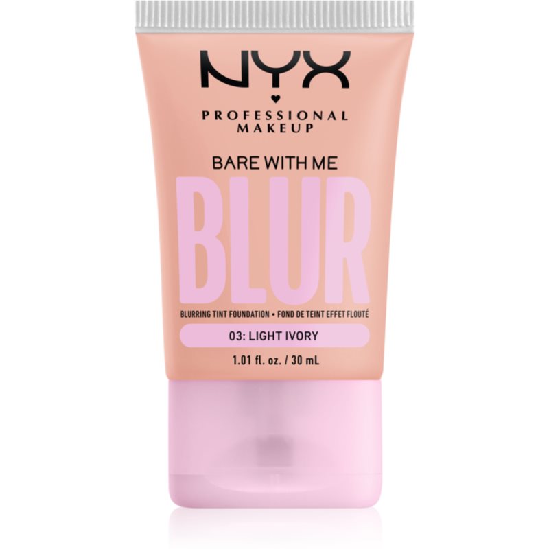 NYX Professional Makeup Bare With Me Blur Tint make up hidratant culoare 03 Light Ivory 30 ml