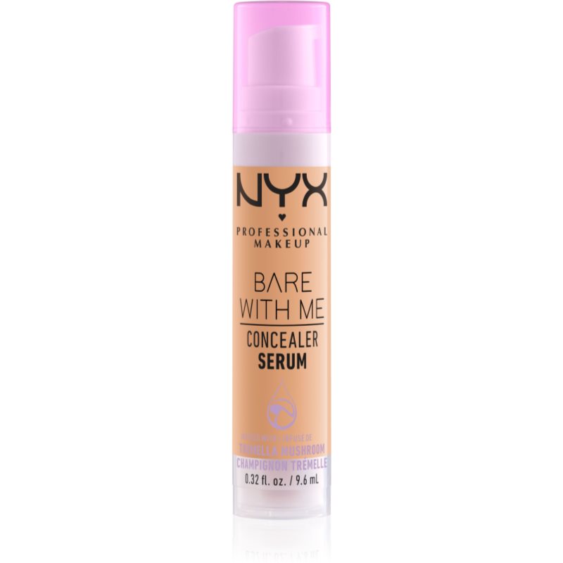 NYX Professional Makeup Bare With Me Concealer Serum hidratant anticearcan 2 in 1 culoare 5.5 Medium Golden 9,6 ml