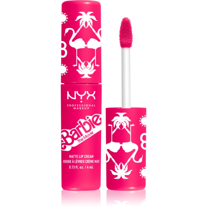 NYX Professional Makeup Barbie Smooth Whip Matte Lip Cream ruj lichid mat culoare 01 Dreamhouse Pink 4 ml