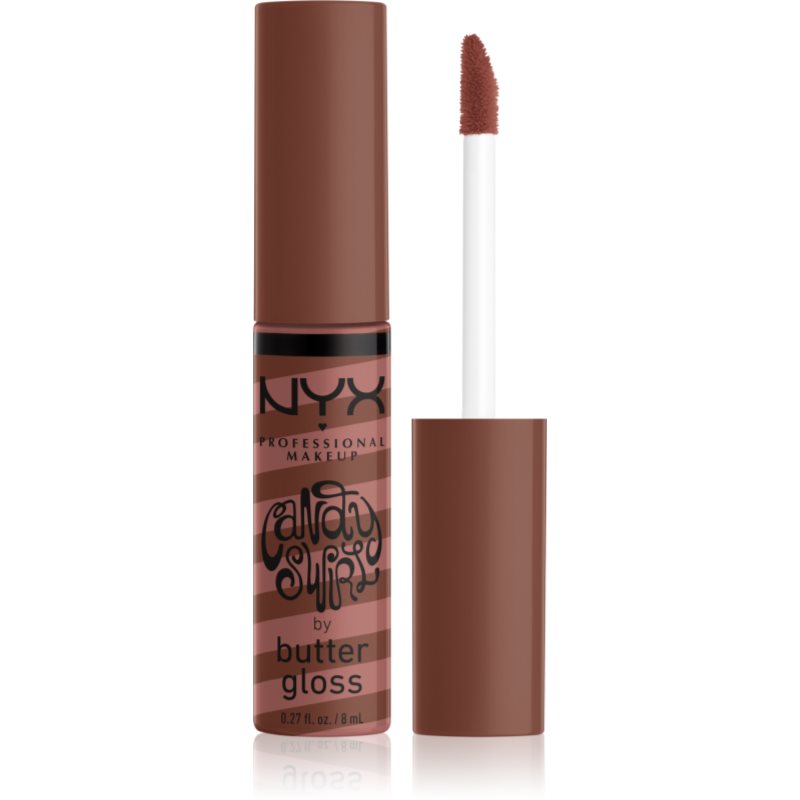 NYX Professional Makeup Butter Gloss Candy Swirl lip gloss culoare 01 Funnel Cake 8 ml