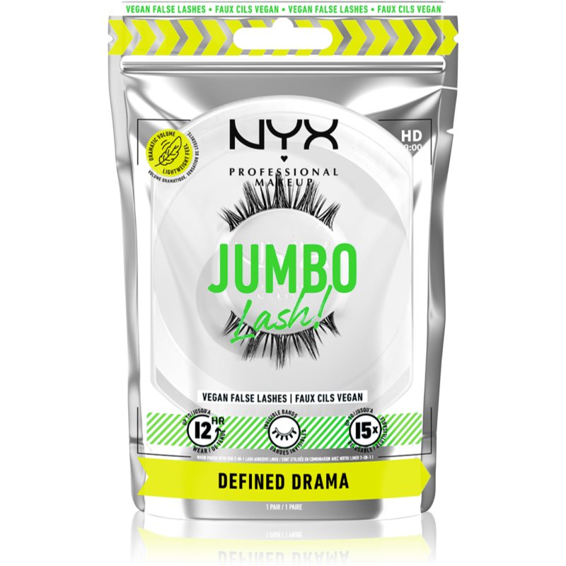 NYX Professional Makeup Jumbo Lash! gene false tip 08 Defined Drama 1 pereche