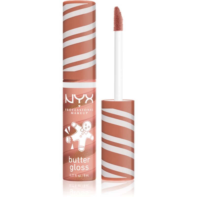 NYX Professional Makeup Holiday Butter Gloss lip gloss culoare 03 Sugar Cookie Swirl 8 ml