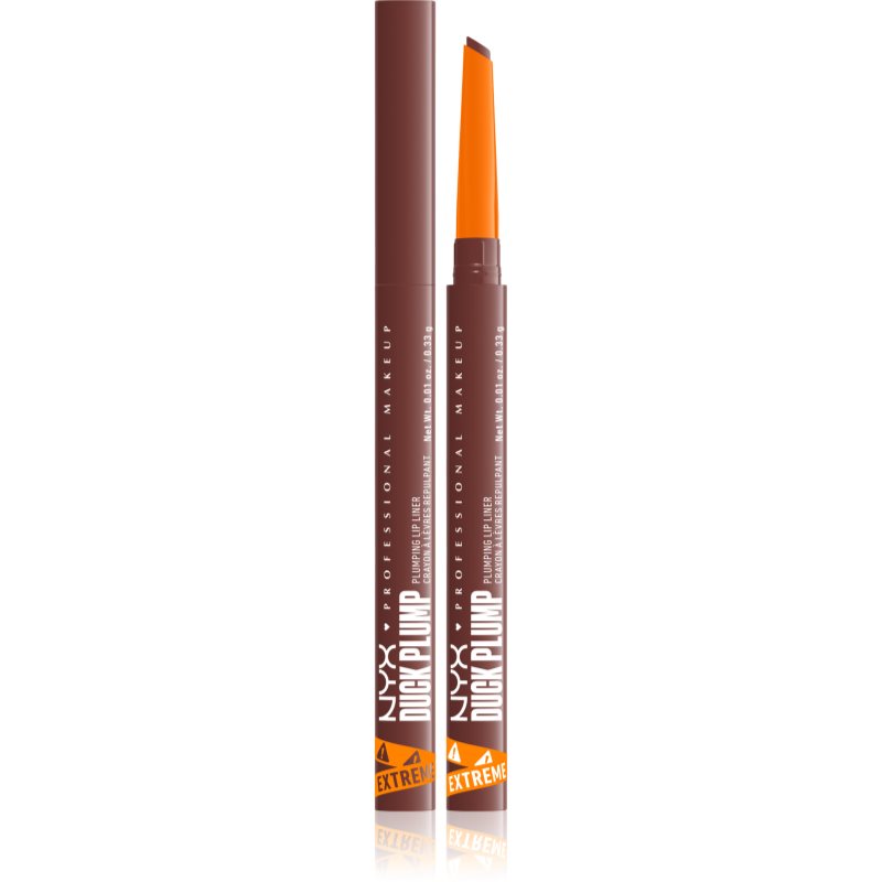 NYX Professional Makeup Duck Plump Liner creion contur pentru buze cu efect de crestere culoare Dash of Cocoa 0.33 g