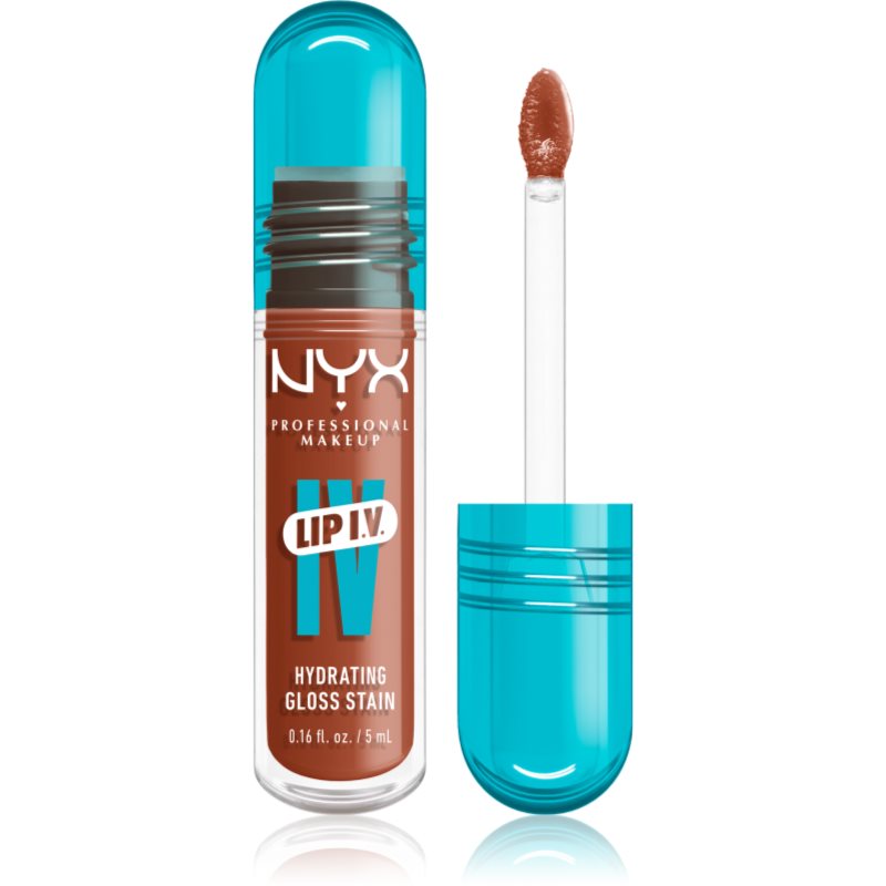 NYX Professional Makeup Lip IV luciu de buze rezistent cu efect de hidratare culoare 01 - CARAMEL DRIP 5 ml