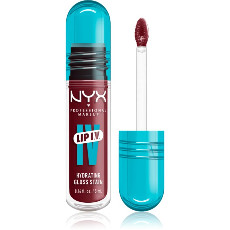 NYX Professional Makeup Lip IV luciu de buze rezistent cu efect de hidratare culoare 08 - DRIPPIN\' IN ROSE 5 ml