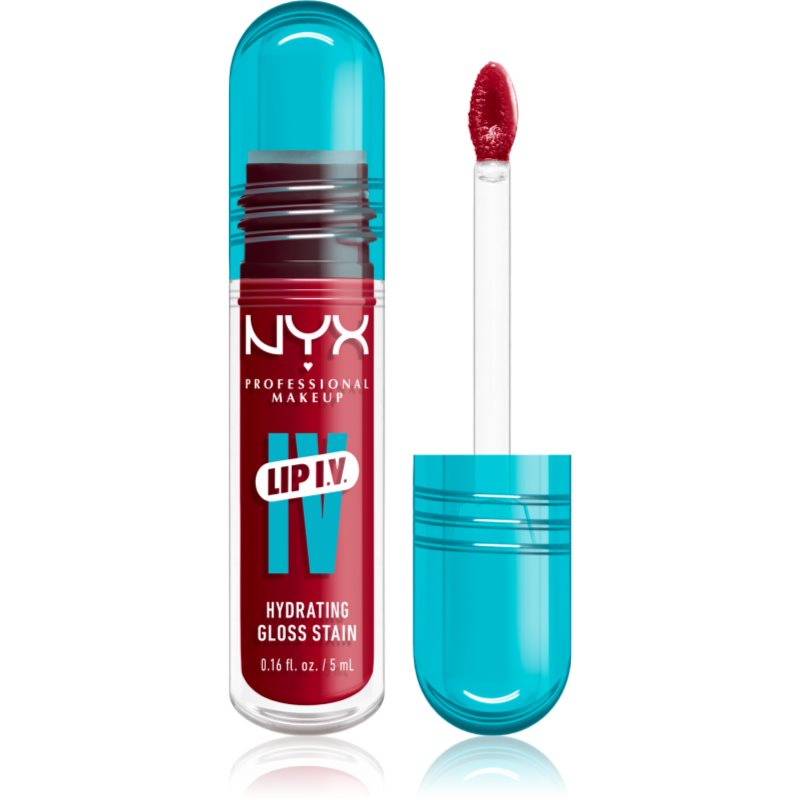 NYX Professional Makeup Lip IV luciu de buze rezistent cu efect de hidratare culoare 11 - REDY SET WET 5 ml