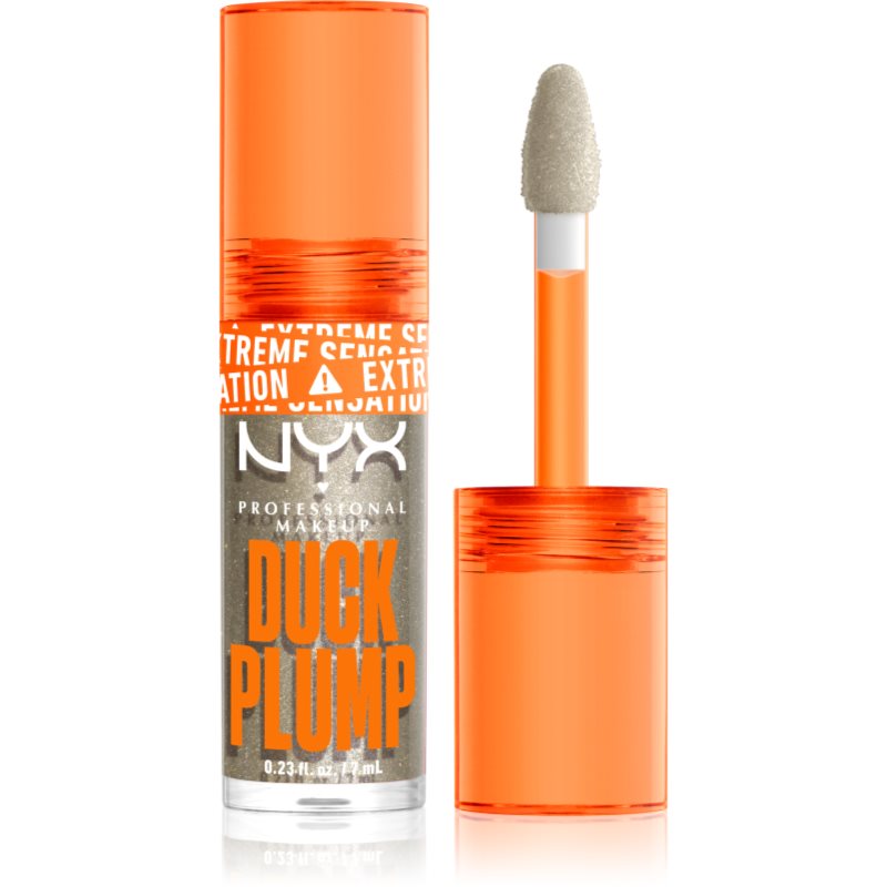 NYX Professional Makeup Duck Plump lip gloss cu efect de crestere culoare Quazy Silver 7 ml