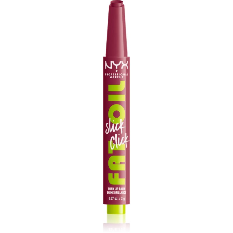 NYX Professional Makeup Fat Oil Slick Click balsam de buze colorat culoare In The Drafts 2 g