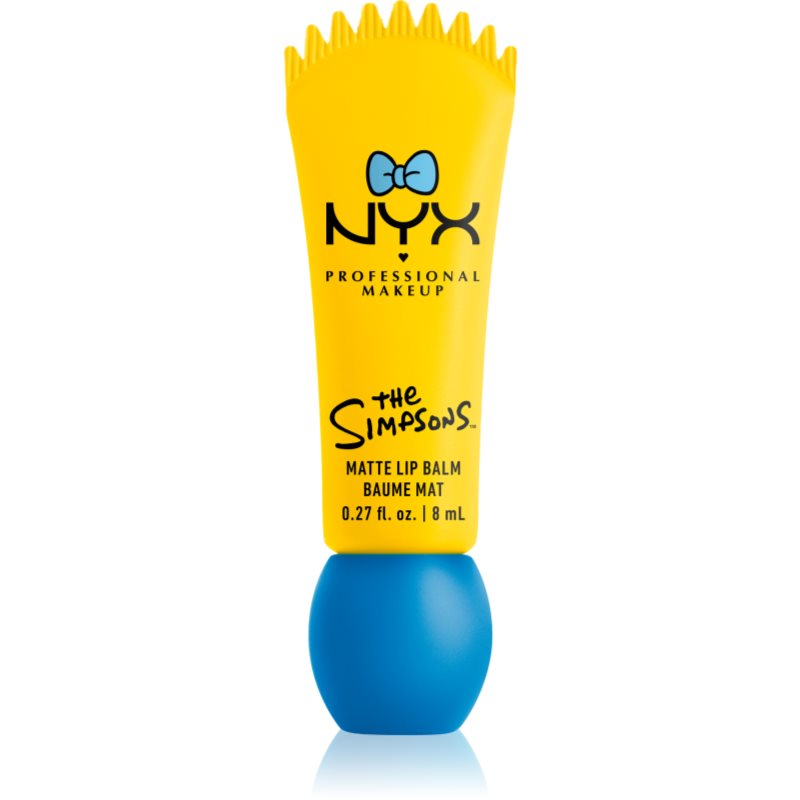 NYX Professional Makeup The Simpsons Smushy balsam de buze cu efect matifiant culoare Peekaboo Blue 8 ml