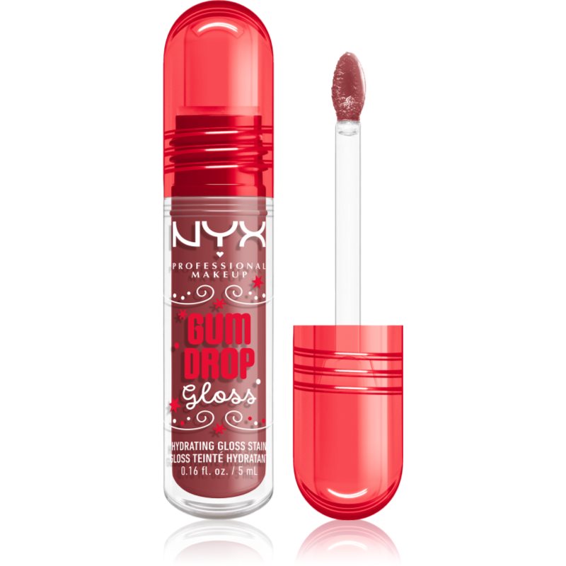 NYX Professional Makeup Gingerbaddie Land Gum Drop lip gloss culoare 01 Hydra Honey 1 buc NYX Professional Makeup Gingerbaddie Land Gum Drop lip gloss culoare 01 Hydra Honey 1 buc