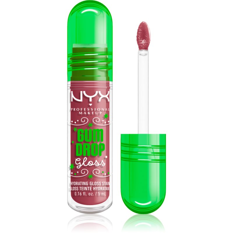 NYX Professional Makeup Gingerbaddie Land Gum Drop lip gloss culoare 02 Bubblegum Burst 1 buc NYX Professional Makeup Gingerbaddie Land Gum Drop lip gloss culoare 02 Bubblegum Burst 1 buc