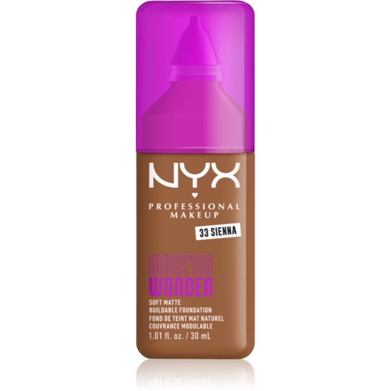 NYX Professional Makeup Make ‘Em Wonder make-up usor matifiant culoare 33 Sienna 30 ml