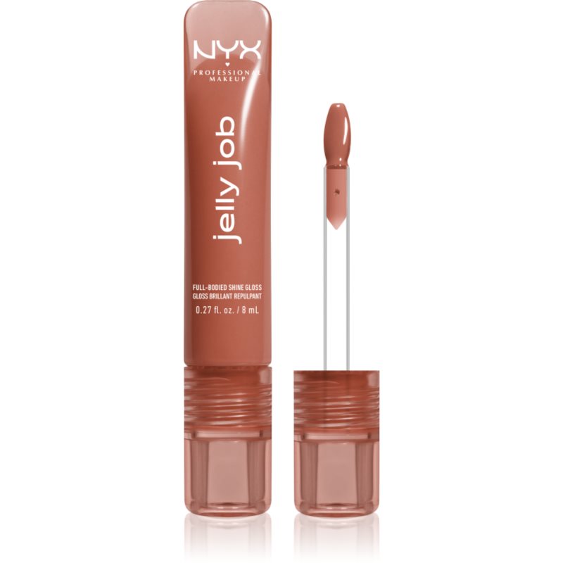NYX Professional Makeup Jelly Job luciu de buze stralucitor cu efect de crestere culoare Toast N´ Jelly 7.5 ml