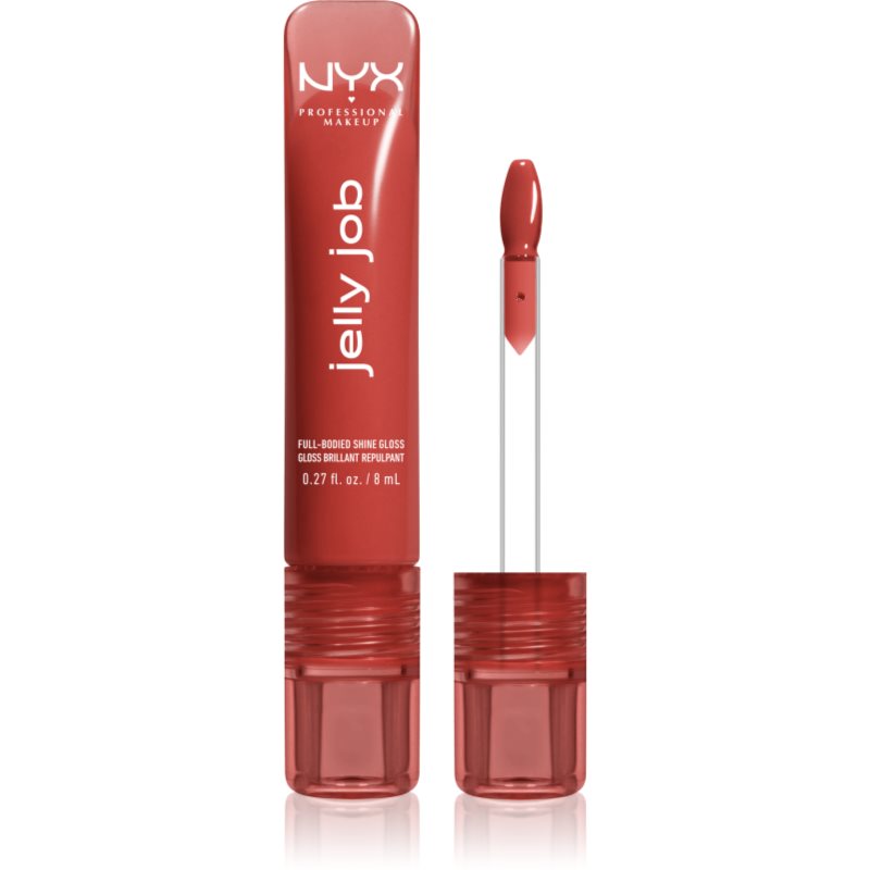 NYX Professional Makeup Jelly Job luciu de buze stralucitor cu efect de crestere culoare Jelly Filled 7.5 ml