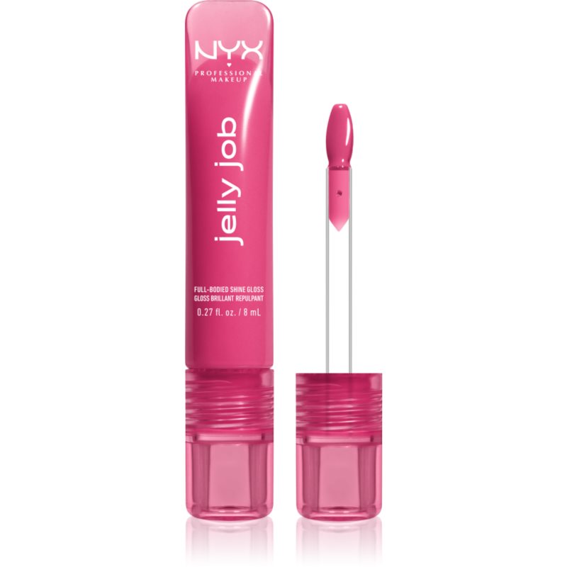 NYX Professional Makeup Jelly Job luciu de buze stralucitor cu efect de crestere culoare Jelly Jammin 7.5 ml