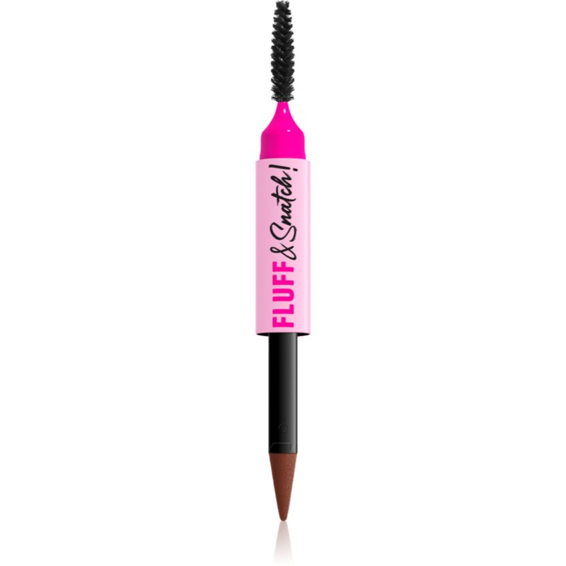NYX Professional Makeup Fluff & Snatch creion pentru sprancene cu efect de pulbere culoare Rich Auburn 1 g