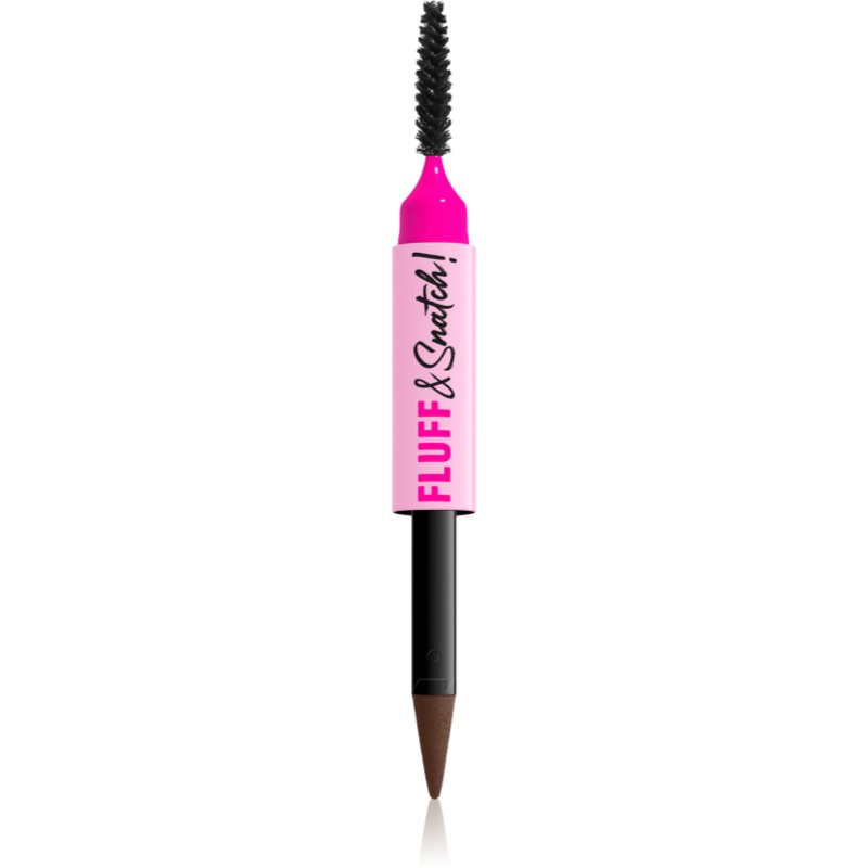 NYX Professional Makeup Fluff & Snatch creion pentru sprancene cu efect de pulbere culoare Brunette 1 g