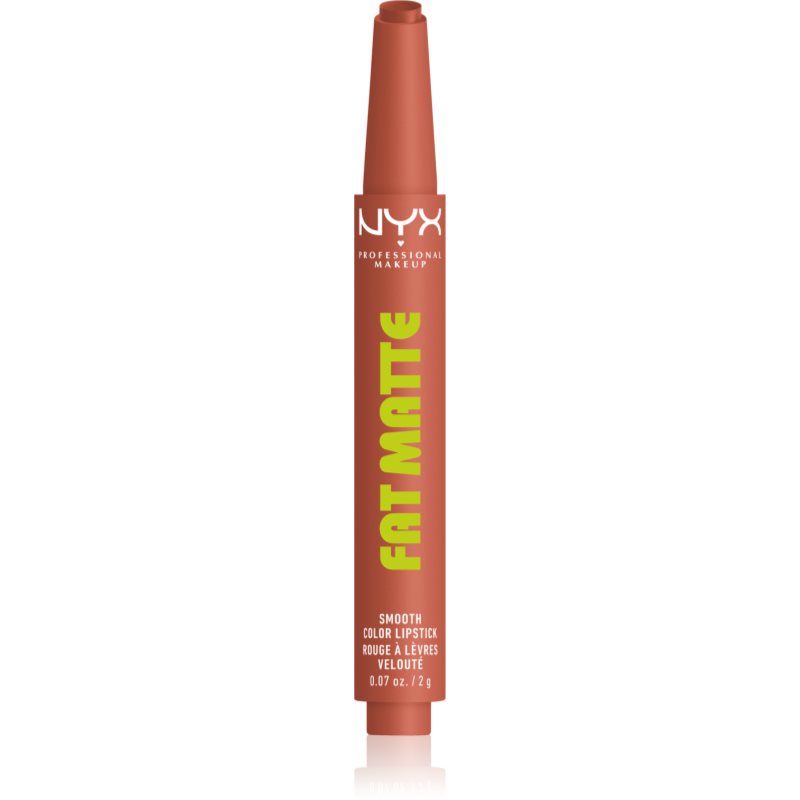 NYX Professional Makeup Fat Matte balsam de buze cu efect matifiant Cozy Whipped 2 g