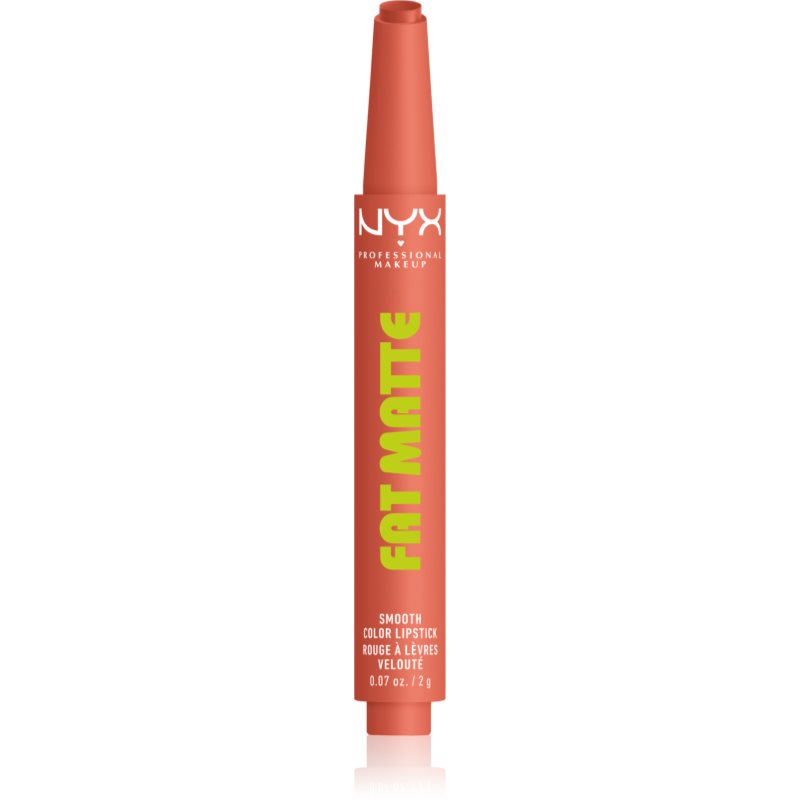 NYX Professional Makeup Fat Matte balsam de buze cu efect matifiant Cashmere Cutie 2 g