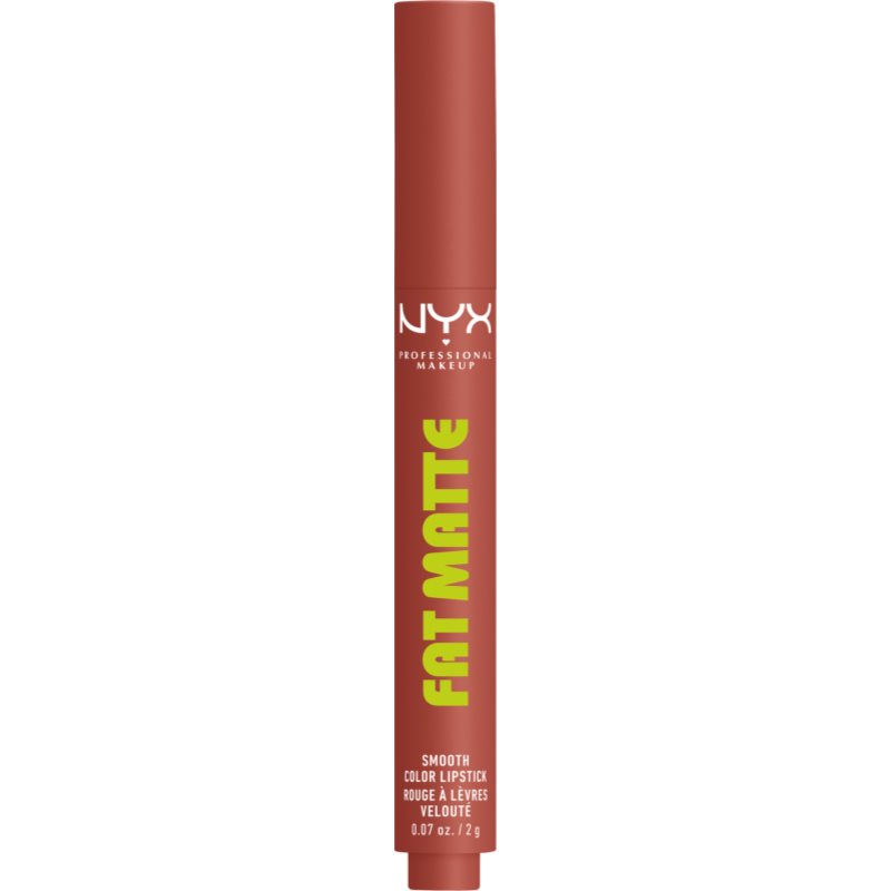 NYX Professional Makeup Fat Matte balsam de buze cu efect matifiant Rose Robe 2 g