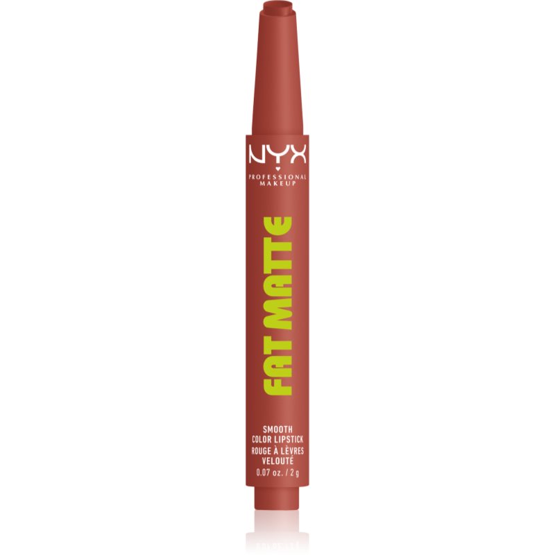 NYX Professional Makeup Fat Matte balsam de buze cu efect matifiant Rose Robe 2 g