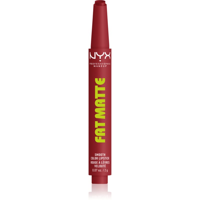 NYX Professional Makeup Fat Matte balsam de buze cu efect matifiant Mauve Cloud 2 g