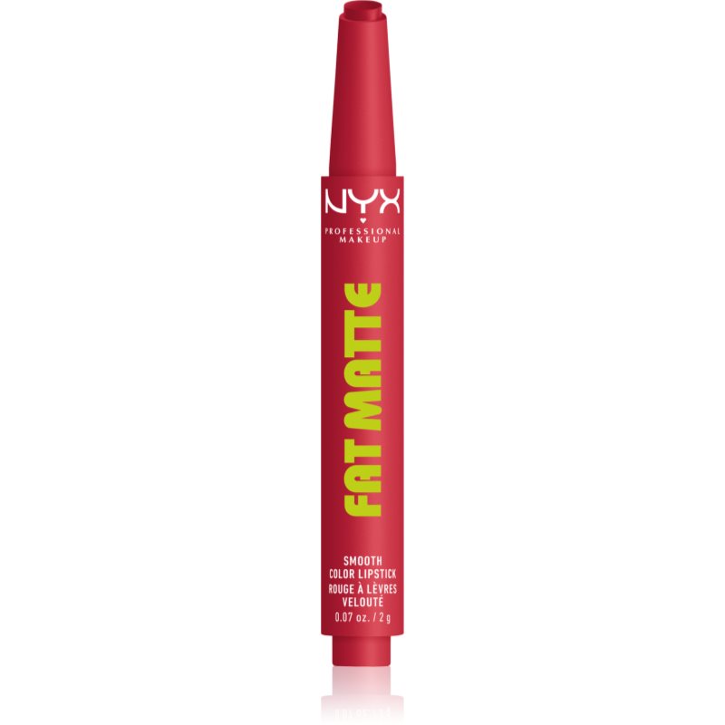 NYX Professional Makeup Fat Matte balsam de buze cu efect matifiant Flamingo Feather 2 g