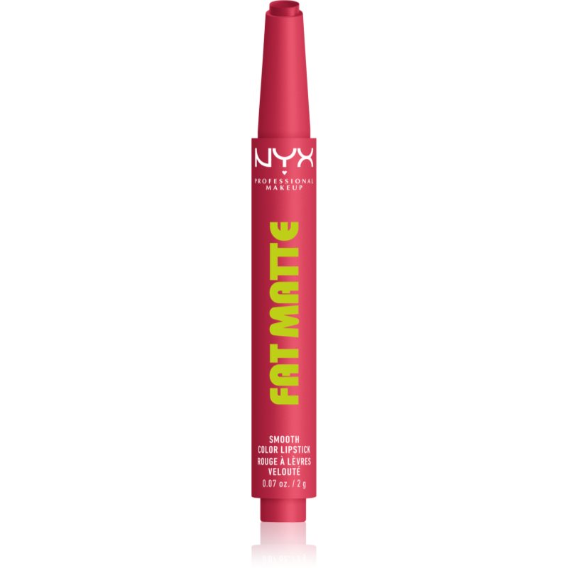 NYX Professional Makeup Fat Matte balsam de buze cu efect matifiant Pink Puff 2 g