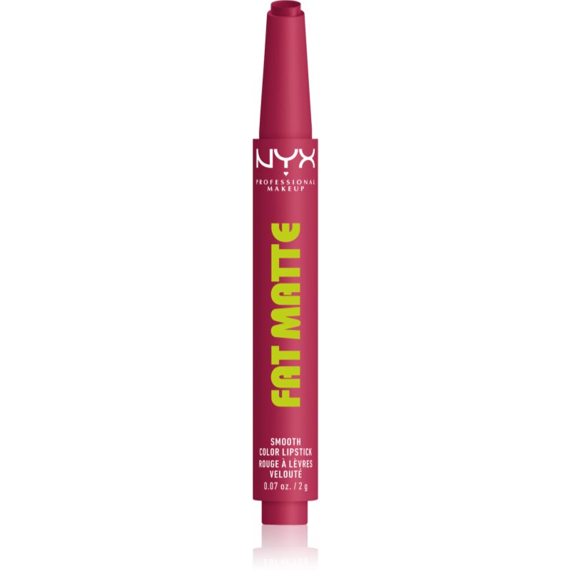 NYX Professional Makeup Fat Matte balsam de buze cu efect matifiant Blush Blanket 2 g