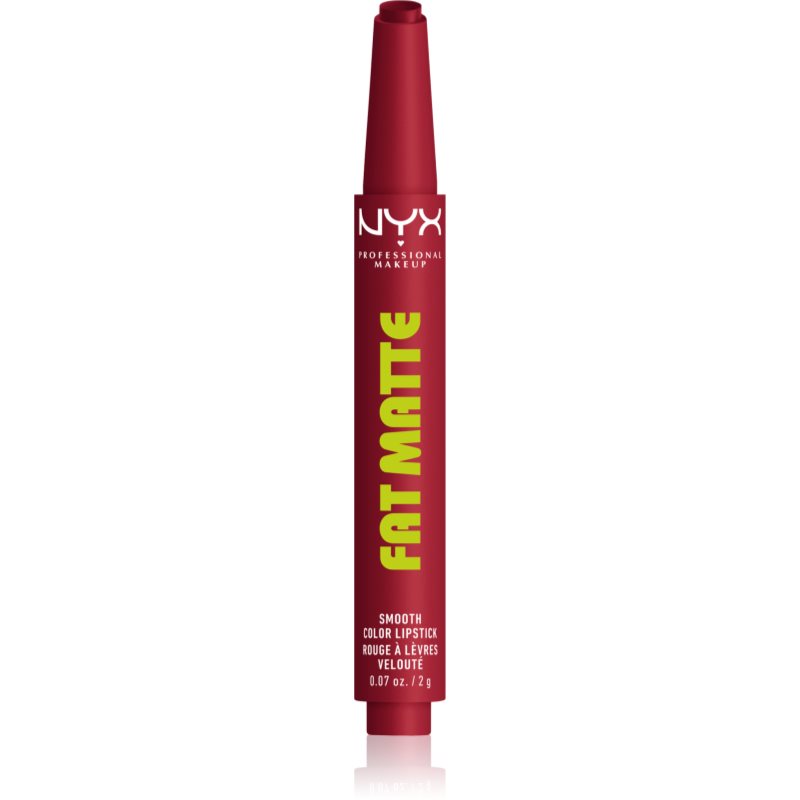NYX Professional Makeup Fat Matte balsam de buze cu efect matifiant Plushin' Plum 2 g