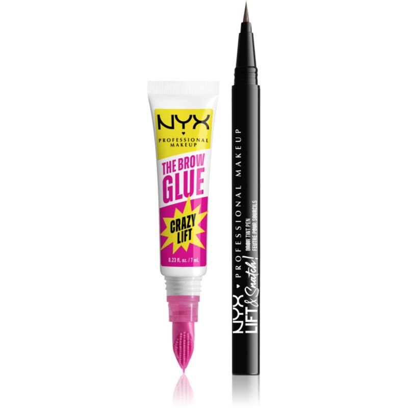 NYX Professional Makeup Brow Duo set cadou pentru sprâncene culoare 01 2 buc