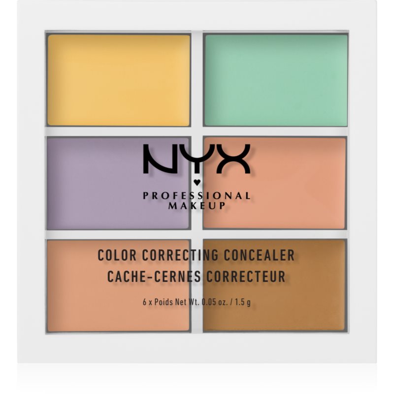 NYX Professional Makeup Color Correcting paletă pentru corectare culoare 04 6 x 1.5 g